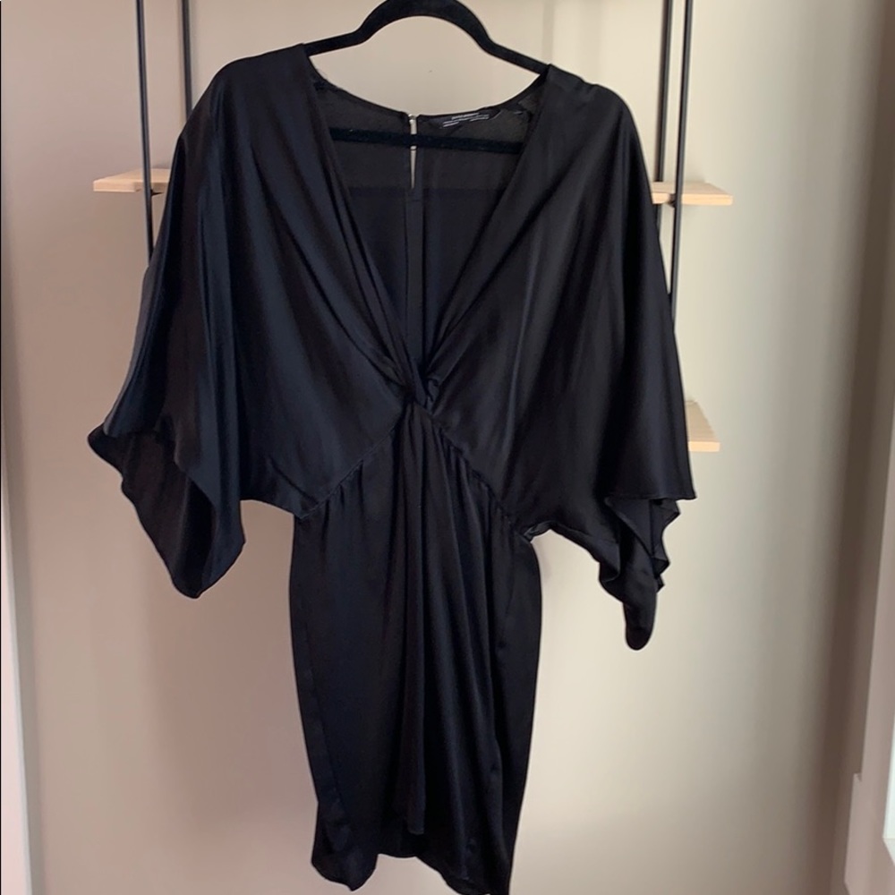 Zara satin Kimono style mini dress, size medium
